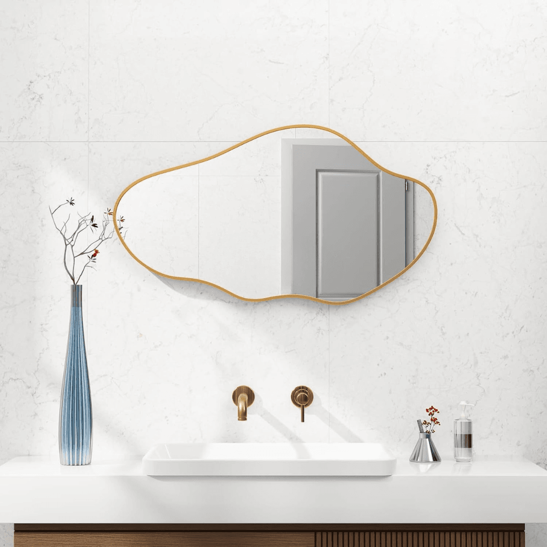 Modern Abstract Organic Wall Mirror