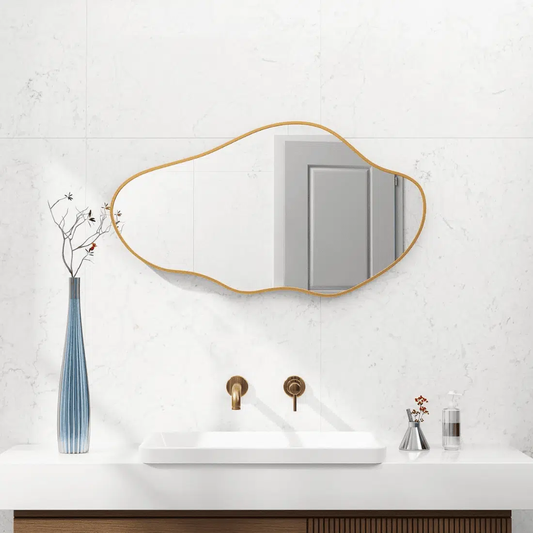 Modern Abstract Organic Wall Mirror