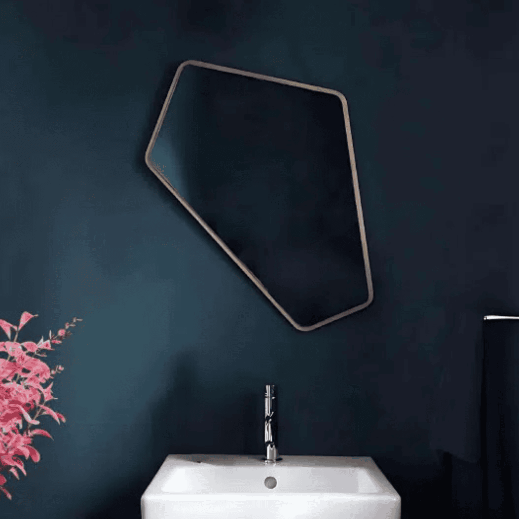 Modern Asymmetrical Bathroom Vanity Mirror