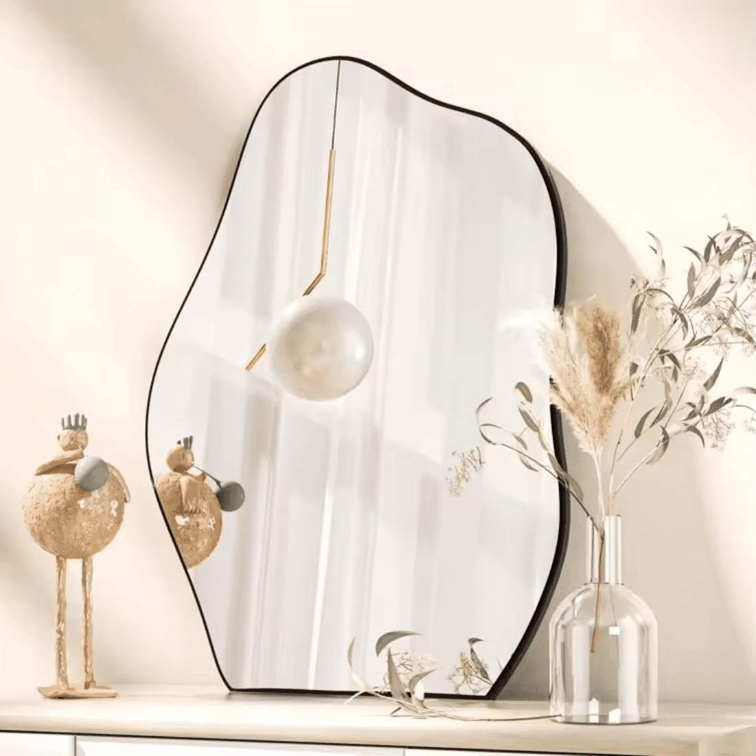 Designer Pebble Shaped Decorative Mirror
