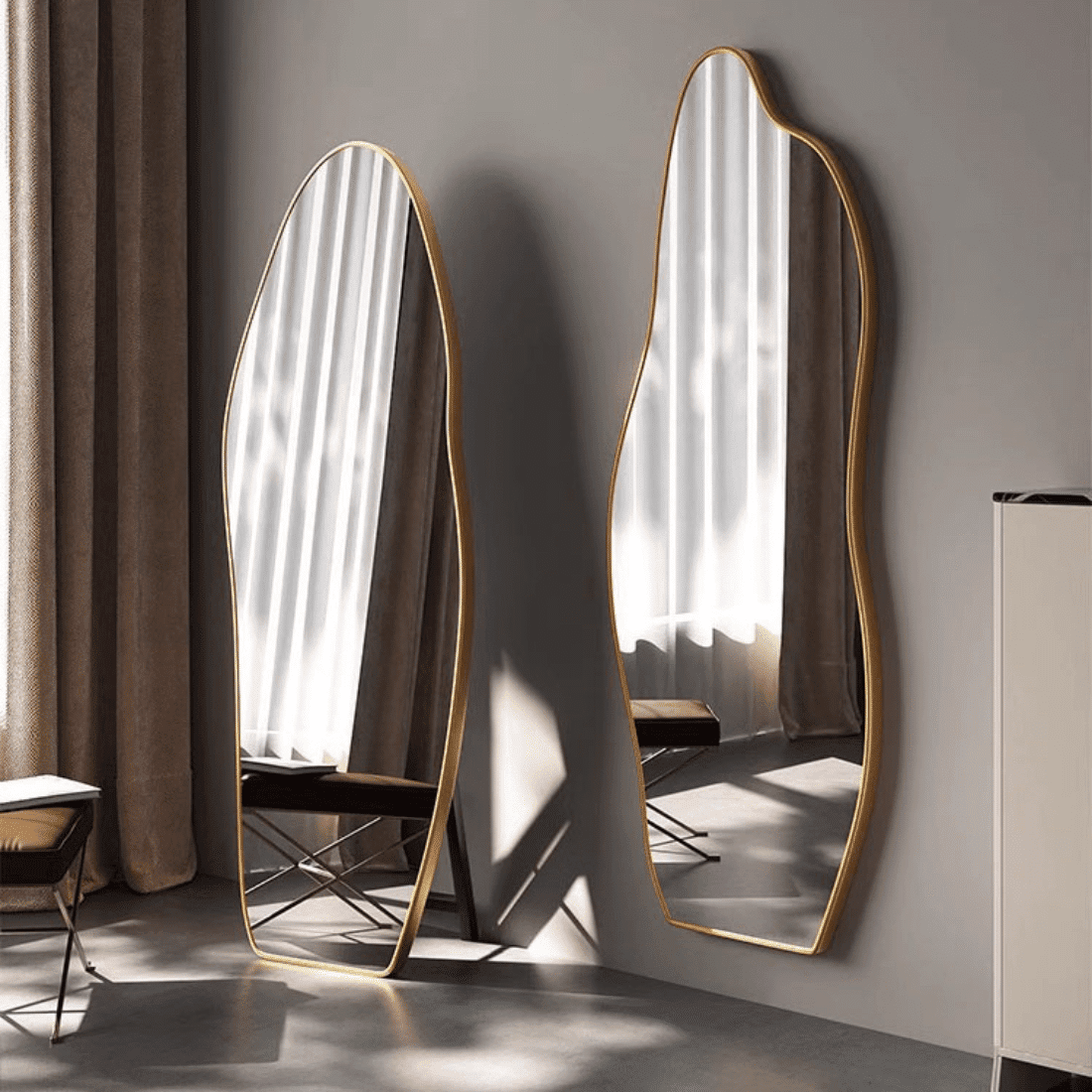 Premium Irregular Full Length Standing Mirror