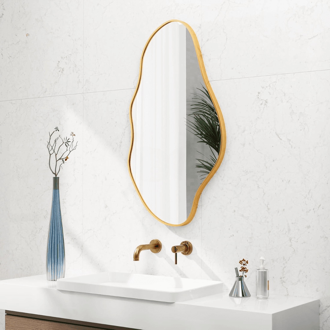 Modern Abstract Organic Wall Mirror