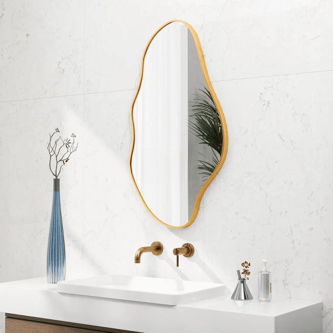 Modern Abstract Organic Wall Mirror