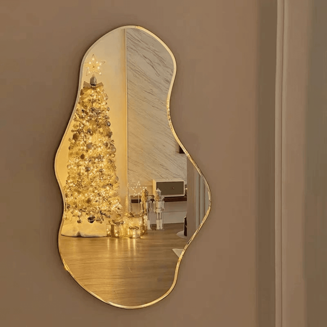 Contemporary Organic Bathroom Mirror