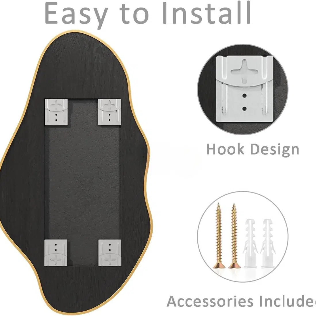 Modern Abstract Organic Wall Mirror