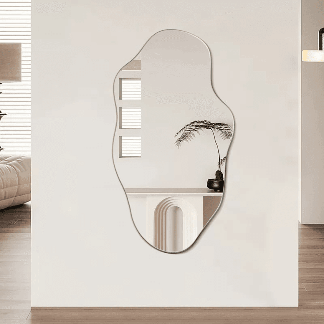 Contemporary Organic Bathroom Mirror
