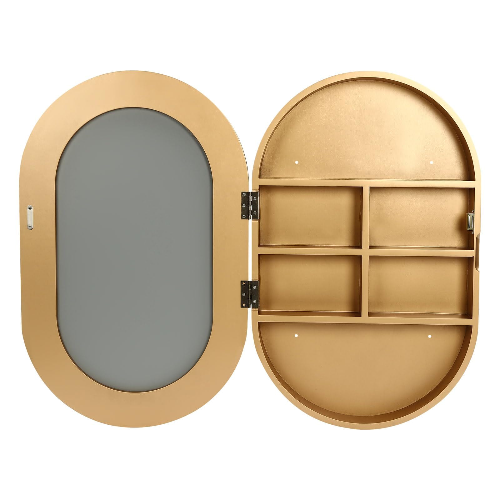 Oval LED Mirror Cabinet