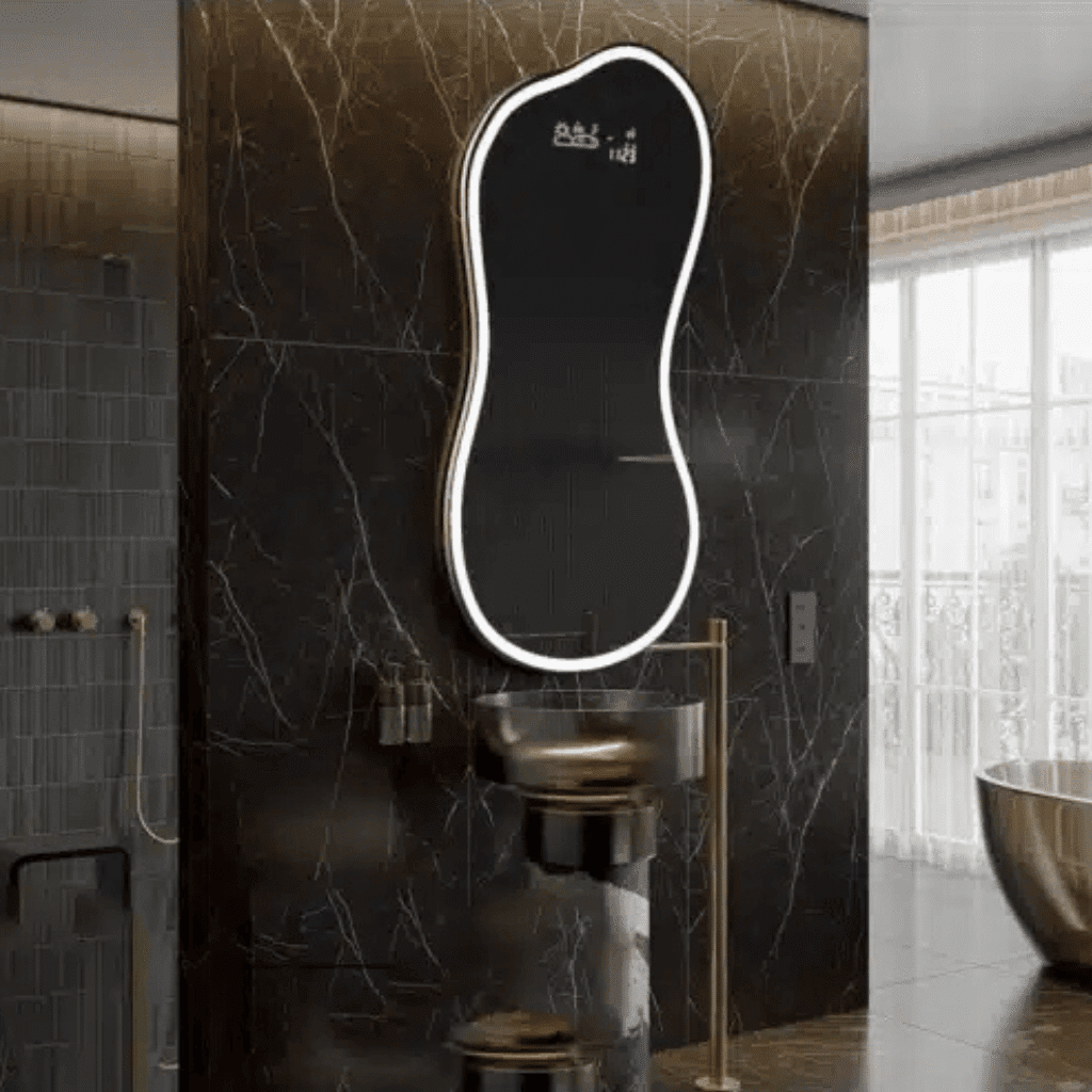 Irregular led mirror