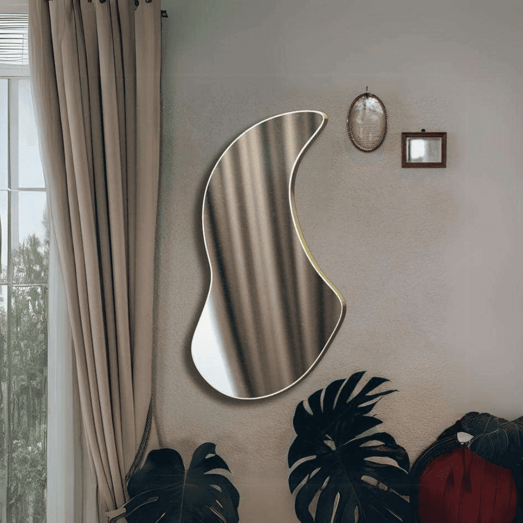 Contemporary Freeform Mirror for Bedroom & Hallway