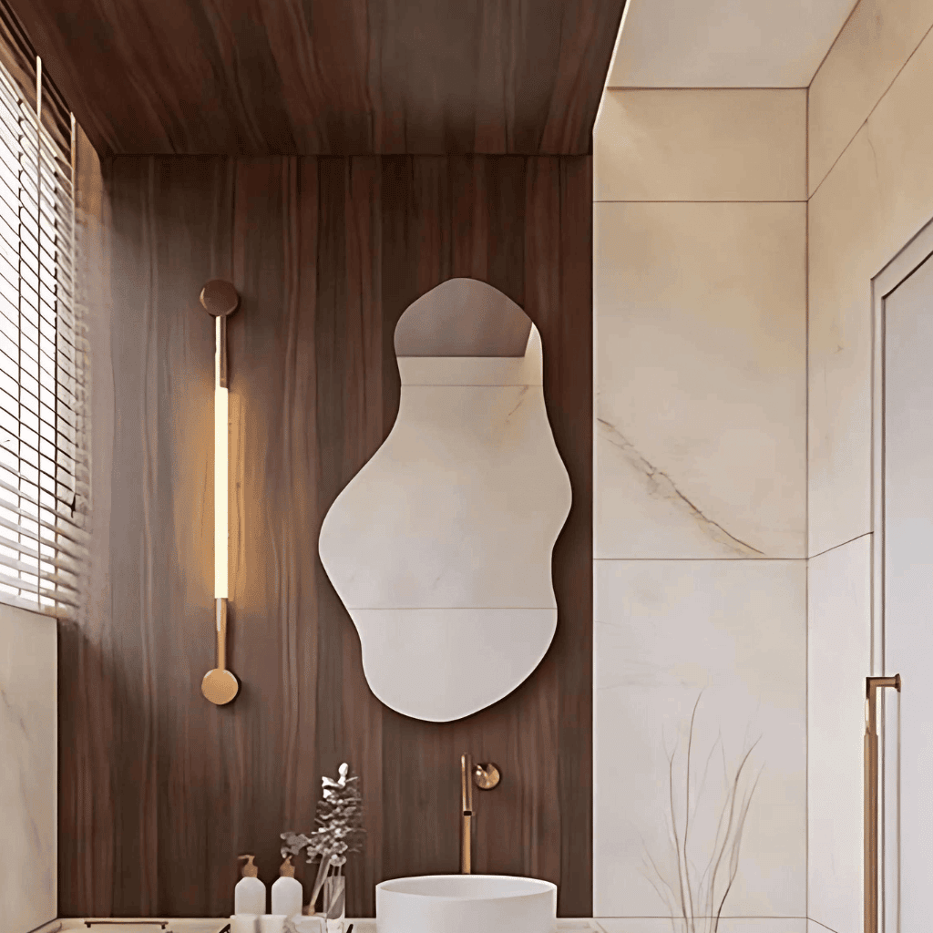 Contemporary Organic Bathroom Mirror