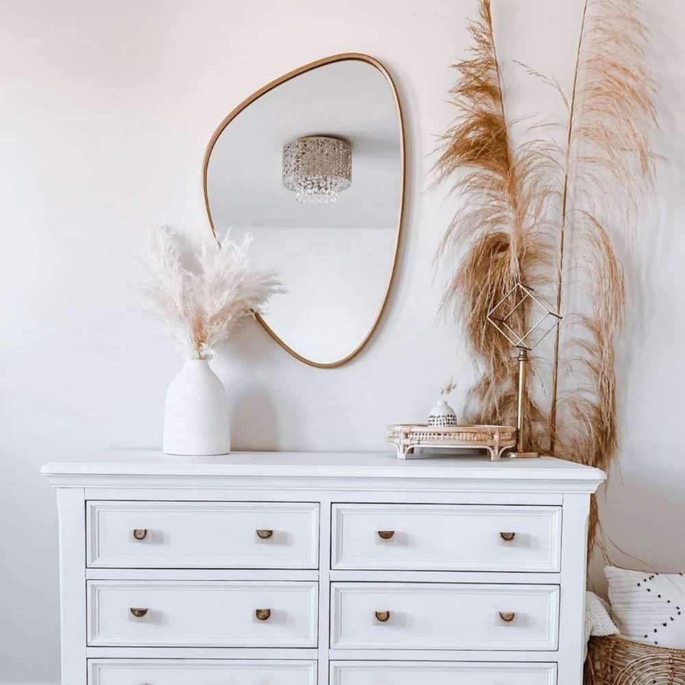 Designer Asymmetrical Mirror for Contemporary Interiors