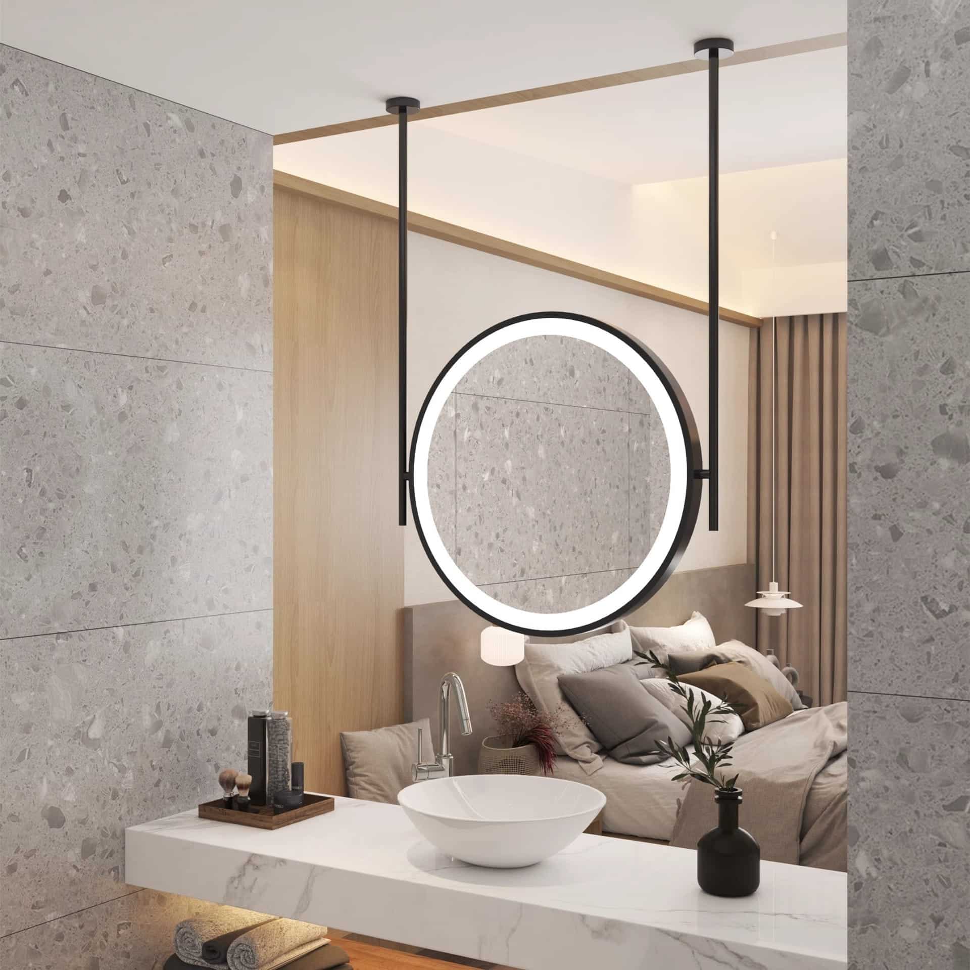 LED Illuminated Round Mirror