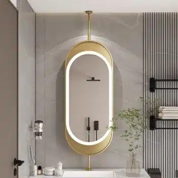 Niccy Oval LED Bathroom Vanity Mirror | Modern Illuminated Mirror