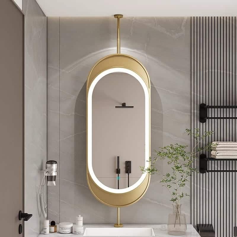 Niccy Oval LED Bathroom Vanity Mirror | Modern Illuminated Mirror