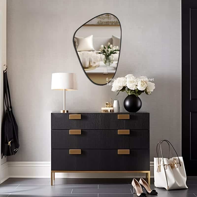 Designer Asymmetrical Mirror for Contemporary Interiors