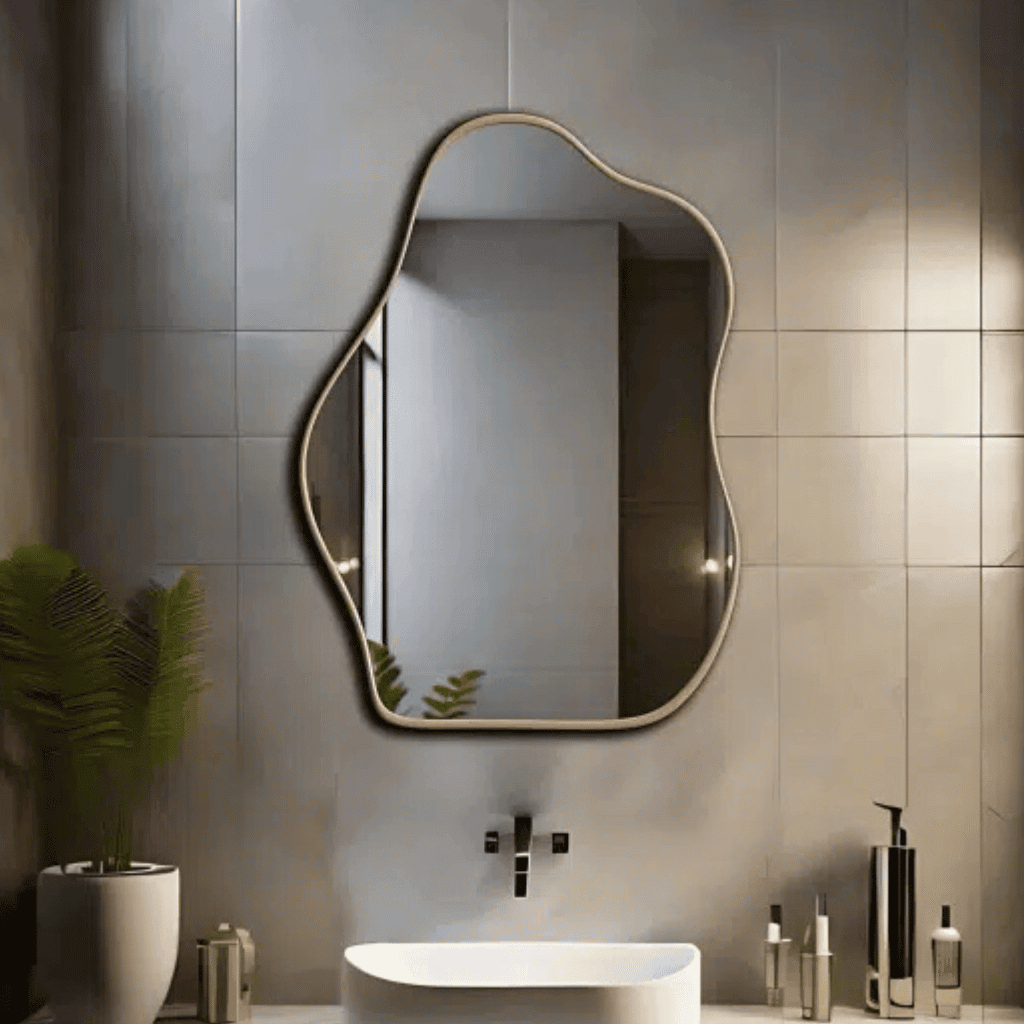 Artistic Organic Shape Accent Mirror