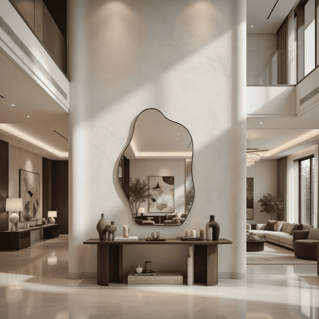 Designer Pebble Shaped Decorative Mirror