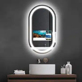 Exclusive Oblong LED Mirror with Android OS – Smart Home Bathroom Vanity Upgrade
