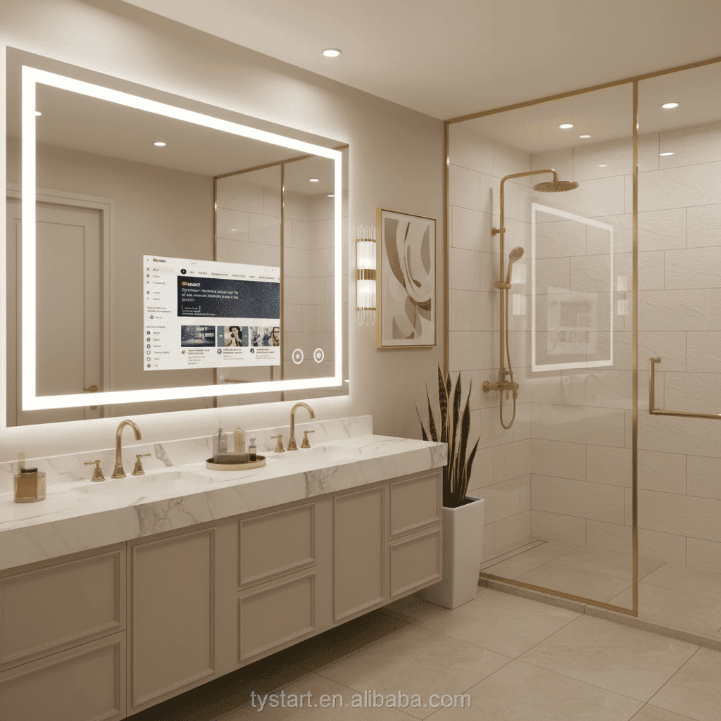 Luxury Android TV LED Mirror with Touch & Remote Control 7 Luxury Android TV LED Mirror with Touch & Remote Control 7