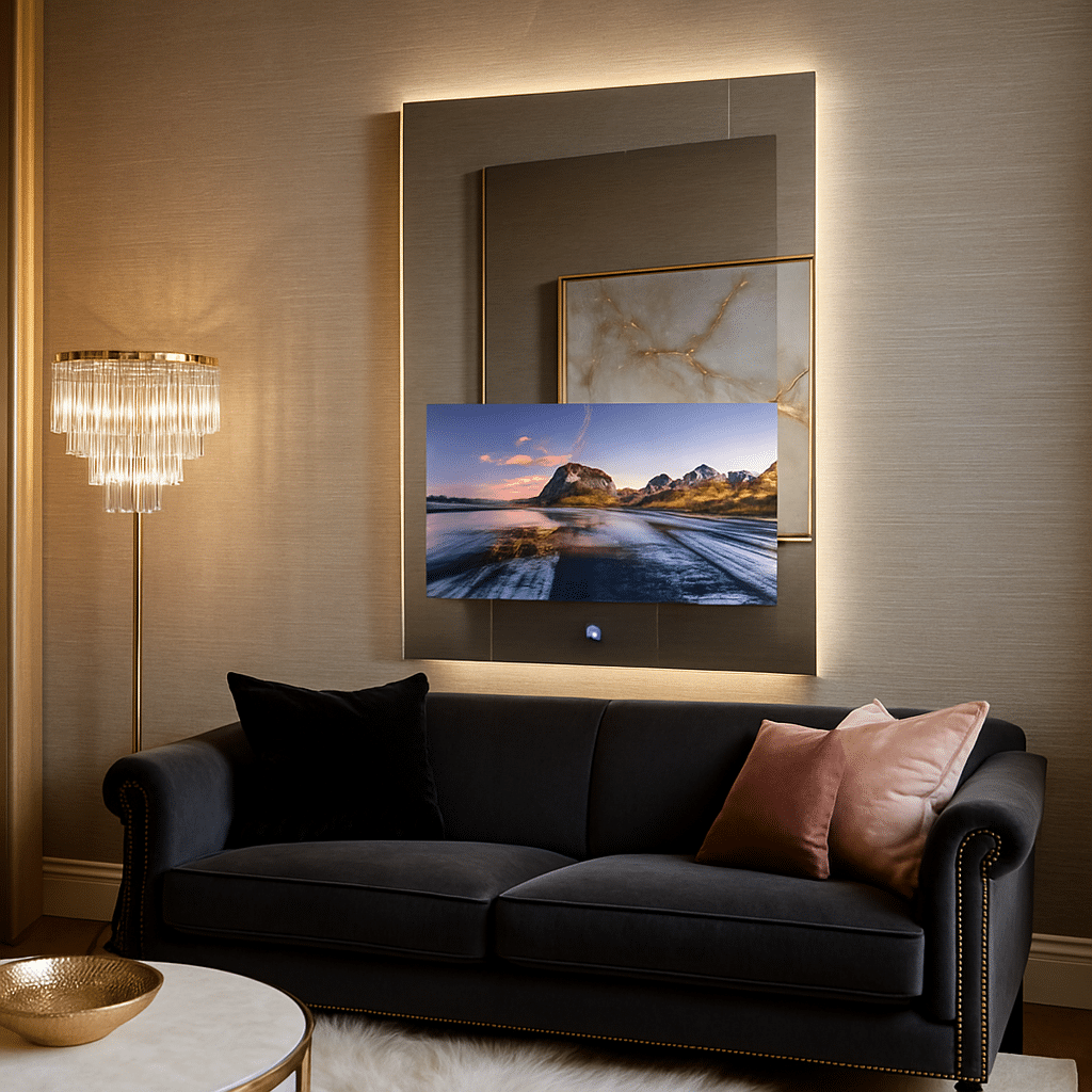 LED Mirror with Built-in Android TV for Modern Bathrooms