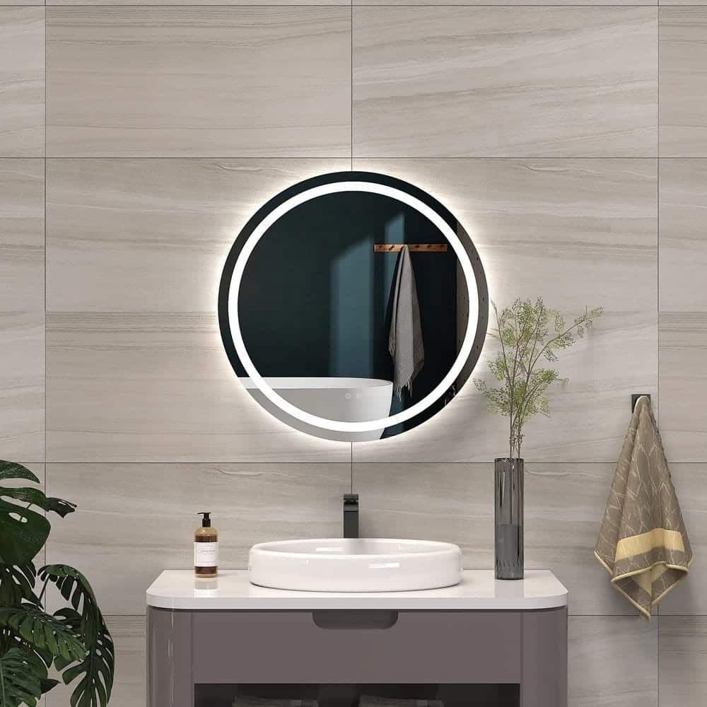 Round ledmirror