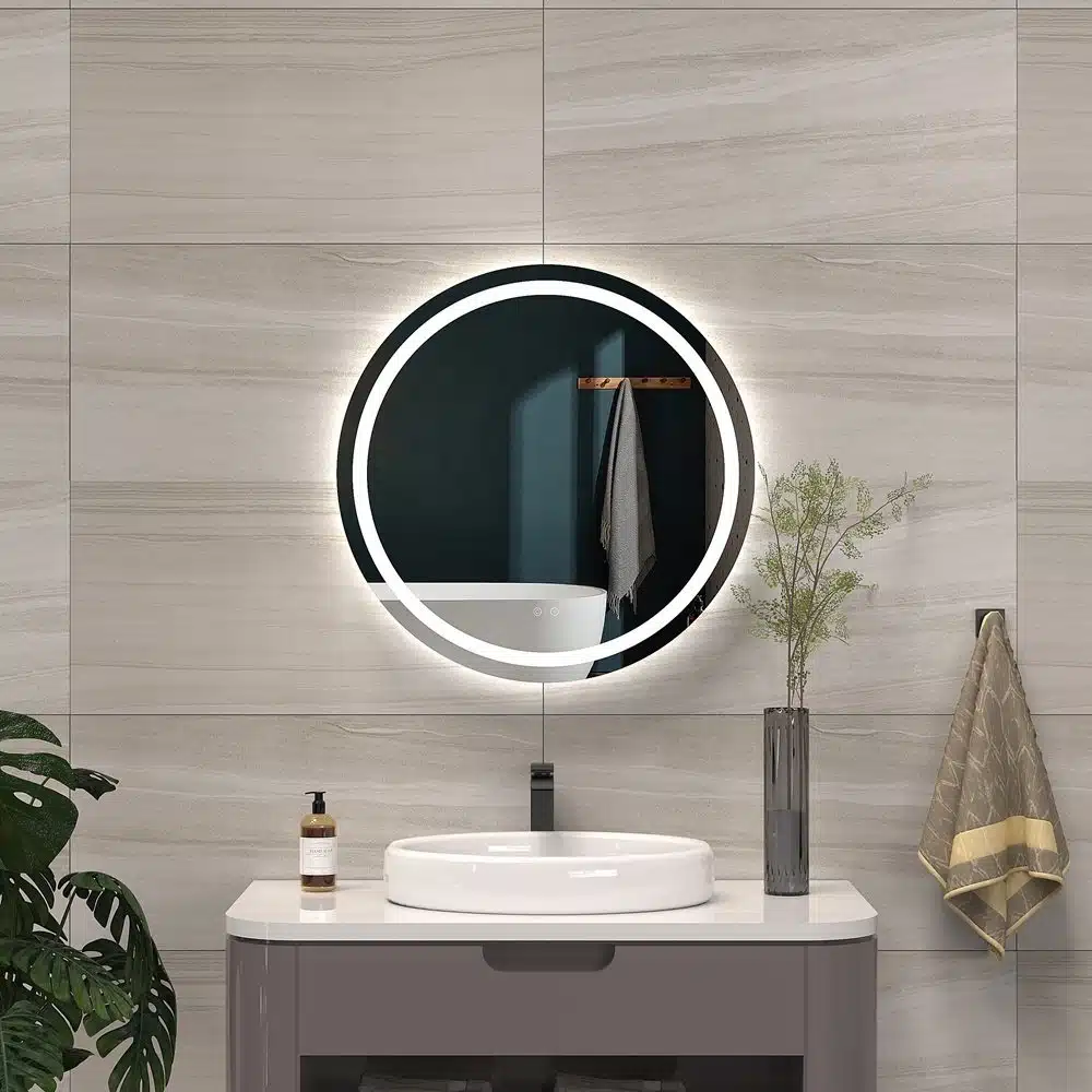 Round ledmirror