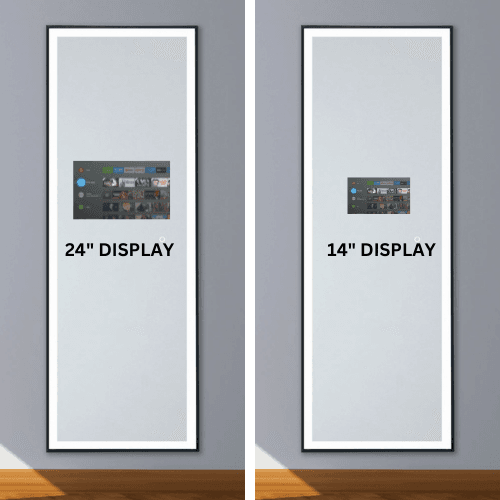 LED Vanity Mirror with Integrated Smart TV System