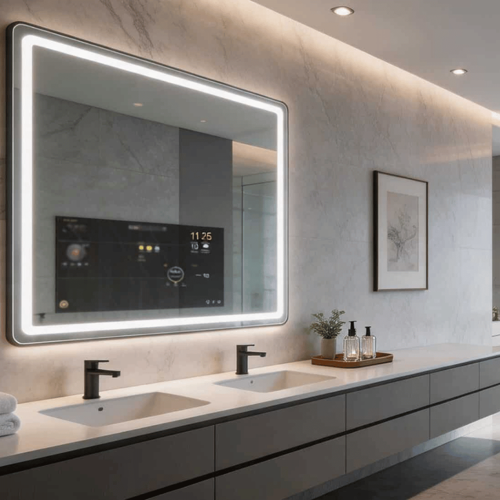 rectangle android led mirror