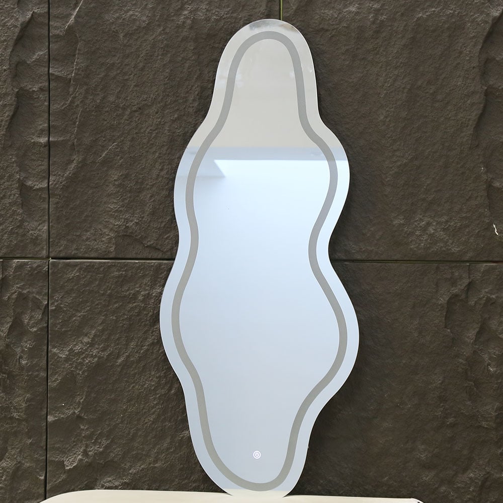 LED Sculpted Mirror Light – Modern, Stylish, and Illuminated Bathroom Mirror