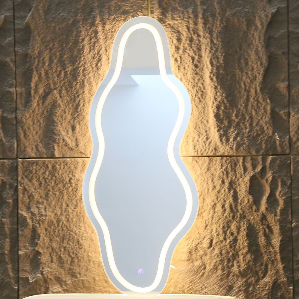 LED Sculpted Mirror Light – Modern, Stylish, and Illuminated Bathroom Mirror