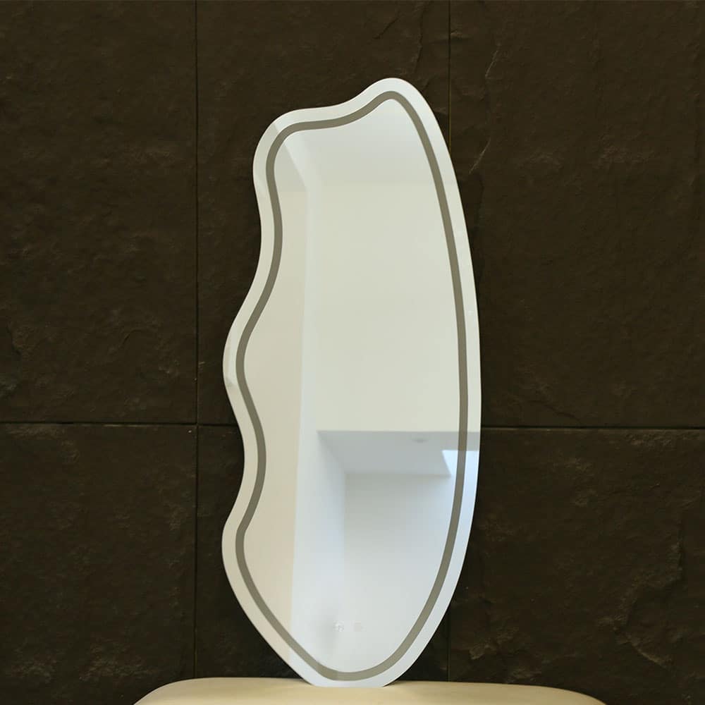 LED Abstract Shape Mirror Light – Modern Illuminated Bathroom Mirror