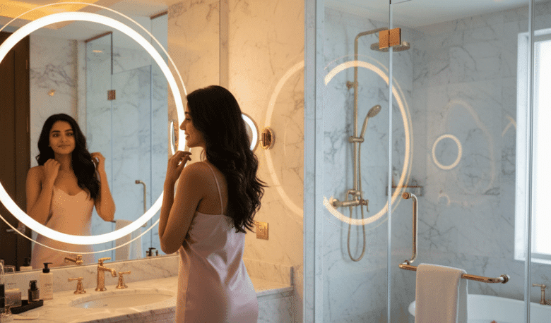 Circular LED Mirror with Bright Backlighting | Modern Frameless Design for Bathrooms 2 Circular LED Mirror with Bright Backlighting | Modern Frameless Design for Bathrooms 2