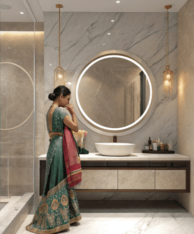 Circle LED Mirror for modern bath room Circle LED Mirror for modern bath room