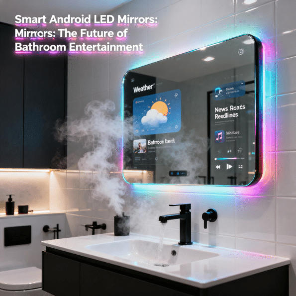 Android LED Smart Mirrors with Display & Entertainment Features