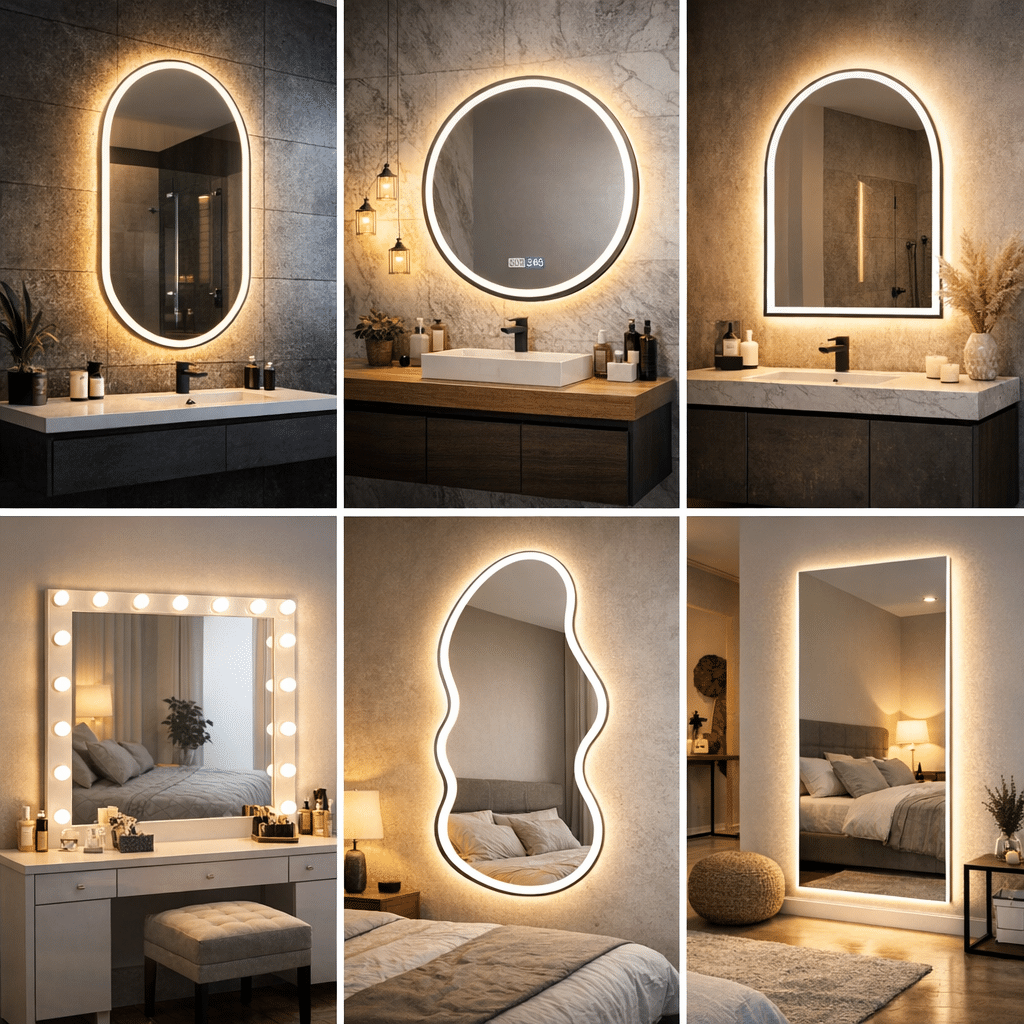 Modern LED Mirror Light Mirrors