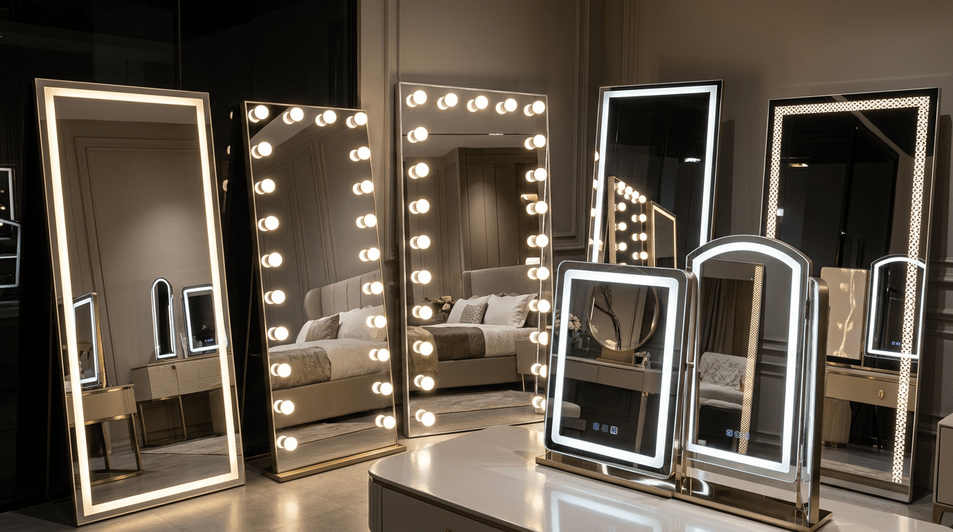 Hollywood LED Vanity Mirror Collection – Luxury Makeup & Dressing Mirrors