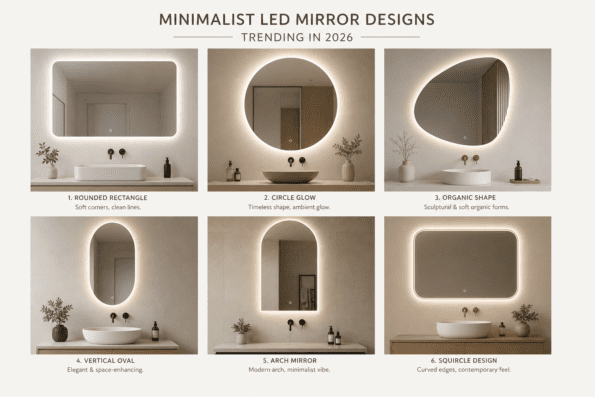 Top Minimalist LED Mirror Styles for Modern Bathroom
