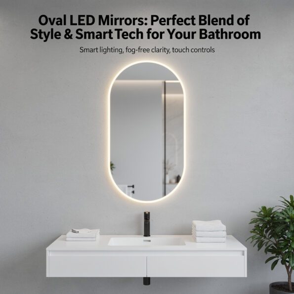 Oval LED Mirrors: Perfect Blend of Style & Smart Tech for Your Bathroom