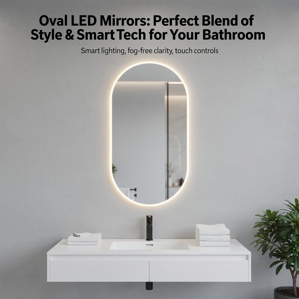 Oval LED Mirrors: Perfect Blend of Style & Smart Tech for Your Bathroom