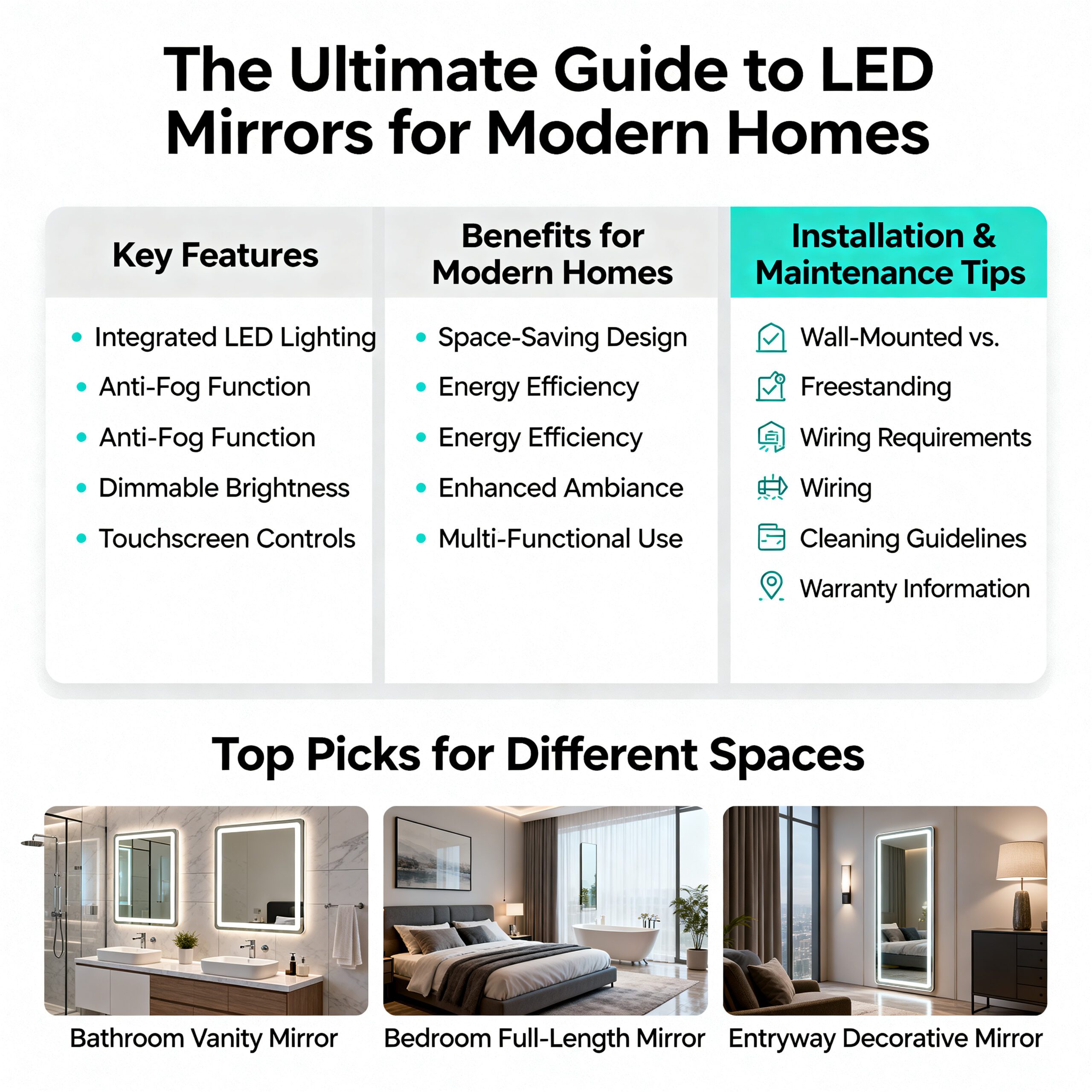 The Ultimate Guide to LED Mirrors for Modern Homes