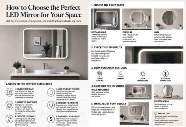 How to Choose the Perfect LED Mirror for Your Space