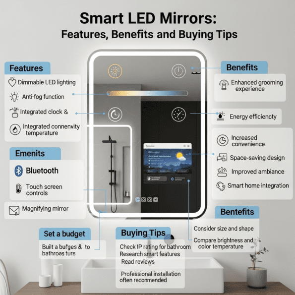 A Complete Smart LED Mirror Buying Guide for Homeowners