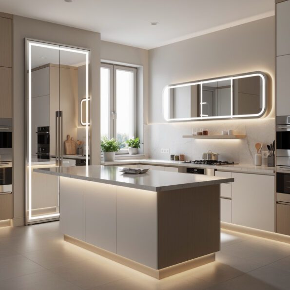 How LED Mirrors Can Enhance Your Kitchen Design