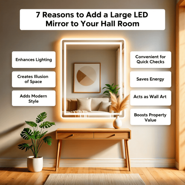 7 Reasons to Add a Large LED Mirror to Your Hall Room
