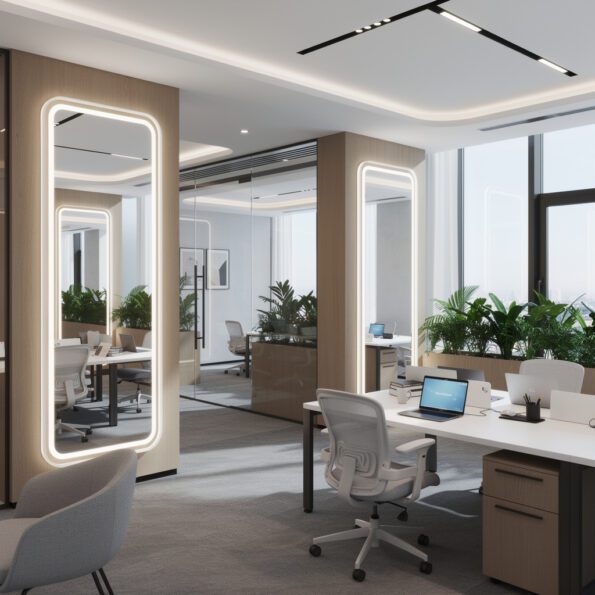 How LED Mirrors Can Transform Your Office Interior