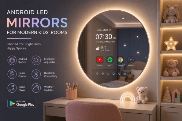 Android LED Mirrors for Modern Kids' Rooms: Smart Technology Meets Creative Design