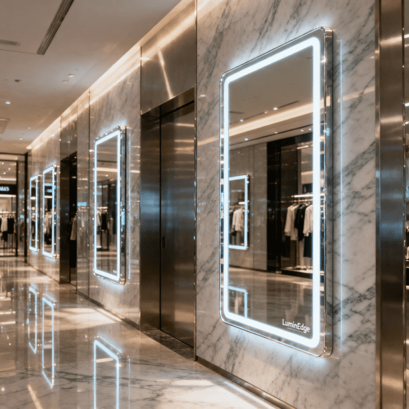 Transforming Shopping Mall Interiors with LED Mirrors
