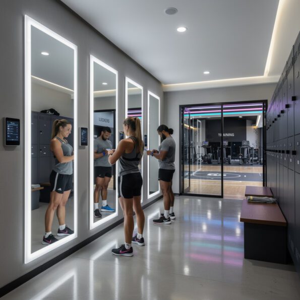 Smart LED Mirrors for Modern Fitness Centers
