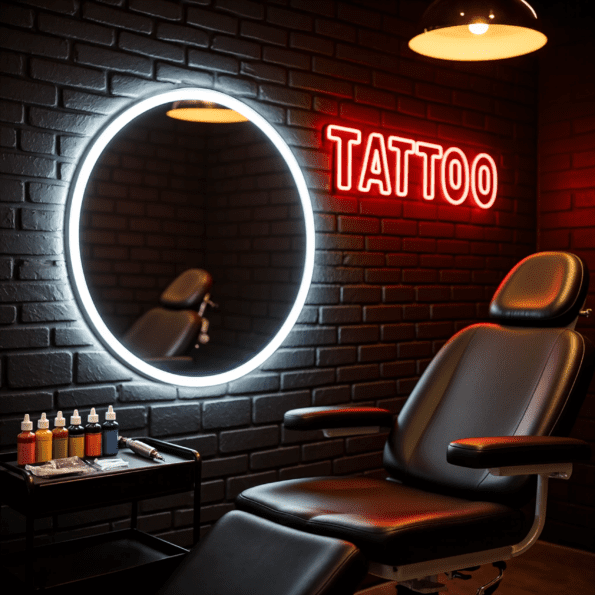 LED Mirror Solutions for Modern Tattoo Studios