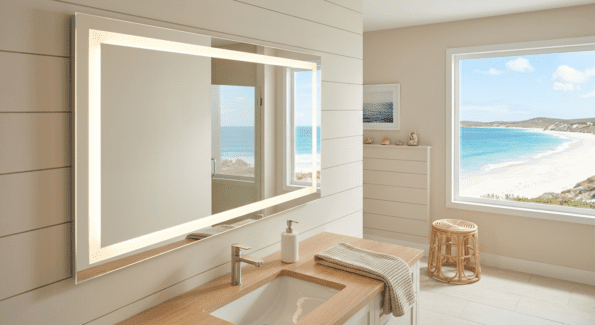 LED Bathroom Mirrors for Beach Houses and Holiday Homes